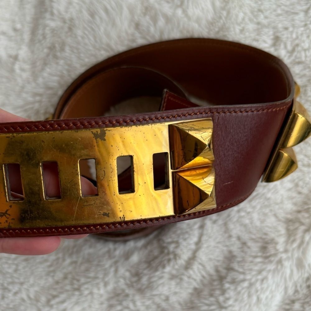 Hermès | Authentic Collier De Chien Leather Belt - Picture 3 of 9
